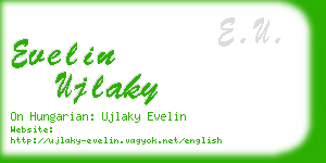 evelin ujlaky business card